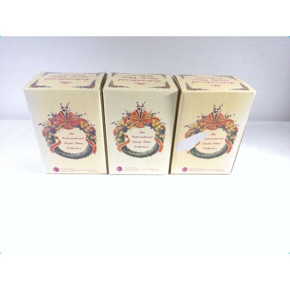 3 Boxes Of The International Santa Claus Collection Figures With Original Boxes - Picture 6 of 11